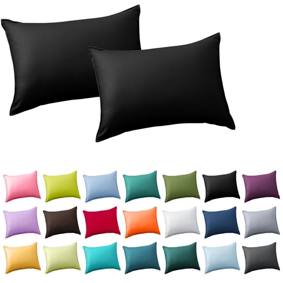 FEOLGEHLY 2PCS Outdoor Pillow Covers 12x20, Modern Solid Color Pillow Case, Waterproof Easy to Clean Durable, Insert Not Included, for Patio Garden Pool Chair Living Room Home Decor (K)