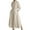 Beige, variant on ZANZEA Women Buttons Long Sleeve Dress High Waist Casual Long Shirt Dress