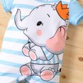 thumbnail image 2 of PatPat Cartoon Elephant Short-sleeve Jumpsuit for Baby Girl/Boy, 2 of 5