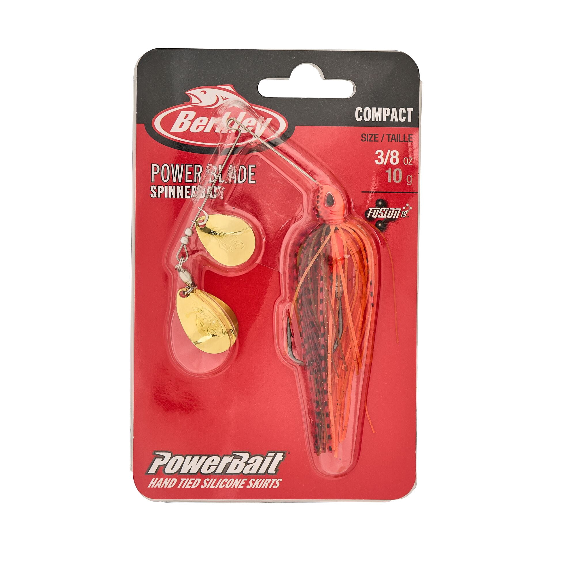Berkley Power® Blade Compact, Spinnerbaits, Fire Craw/Gold + Gold (1-count)