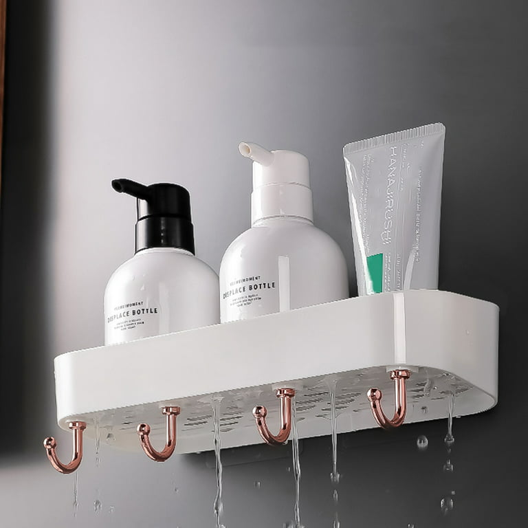 Bathroom Corner Shelf Without Drilling Rustproof Shampoo Holder