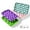 Purple, variant on for Kitchen | 25 Grid Silicone Ice Tray with Small Round Cubes for Smooth Release and Easy Storage in Freezer