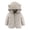 Beige, variant on Solid Color Fleece Jackets for Toddlers Girls Boys Hooded Long Sleeve Winter Jackets with Zipper Outerwear Coat Kids Costume 6M-3Y