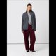 thumbnail image 5 of Chaqueta de Punto para Mujer, Estilo Clásico, Informal, con Cuello Alto, Cremallera y , de Color Liso. Gris Oscuro Talla Única, 5 of 10
