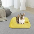 thumbnail image 6 of EHJRE Bed, Bunny Pad, Mat, Winter, Warm Nest, Soft Bed for Small Animals, Guinea Pig Bed for Chinchilla, Hamster, Hedgehog, Yellow, 6 of 8