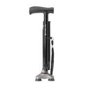 [2 Pack]- HurryCane Freedom Edition Folding Cane with T Handle, Black