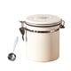 thumbnail image 3 of Utensilios de almacenamiento para granos de café con cuchara de acero Tanque de almacenamiento hermético para blanco 1.5L, 3 of 8