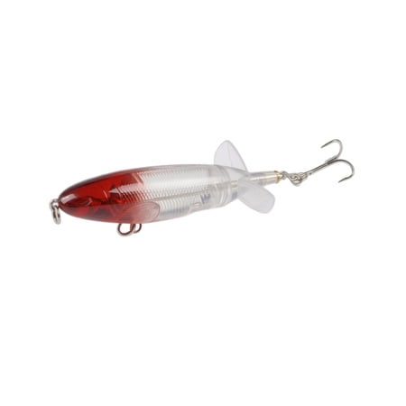 Spiral Propeller Floating Topwater Lure 13g 10cm Hard Bait for Bass Pike Perch Fishing in Lakes Rivers Reservoirs with Metal Body and Fish Design