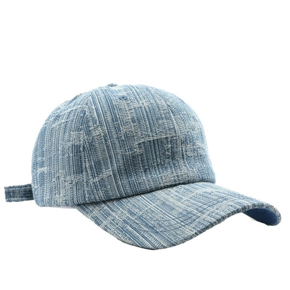 UJNDER Denim Texture Baseball Caps for Men and Women Adjustable Snapback Hats for Outdoor Sports Hiking and Travel Dark Blue