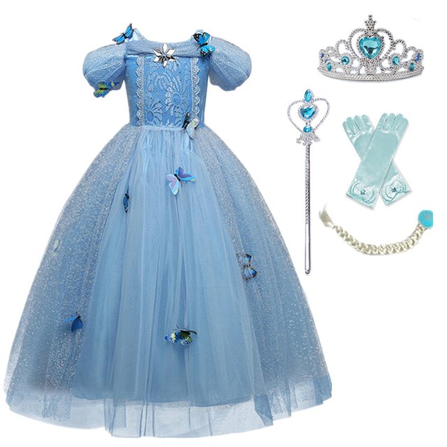 Disfraz de princesa para niña, disfraz de carnaval, ropa de fantasía para niños, para Halloween, cumpleaños, disfraces, vestido de Navidad Fivean unisex