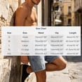 thumbnail image 3 of Men's Jorts Baggy Jean Shorts Mid Waist Vintage Washed Summer Denim Shorts 5 inch Blue, 3 of 6