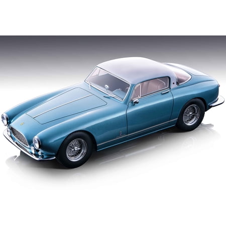 1955 Ferrari 250 GT Europa California Azure Blue Met w/Silver Met Top Ltd Ed to 80 pcs 1/18 Model Car by Tecnomodel