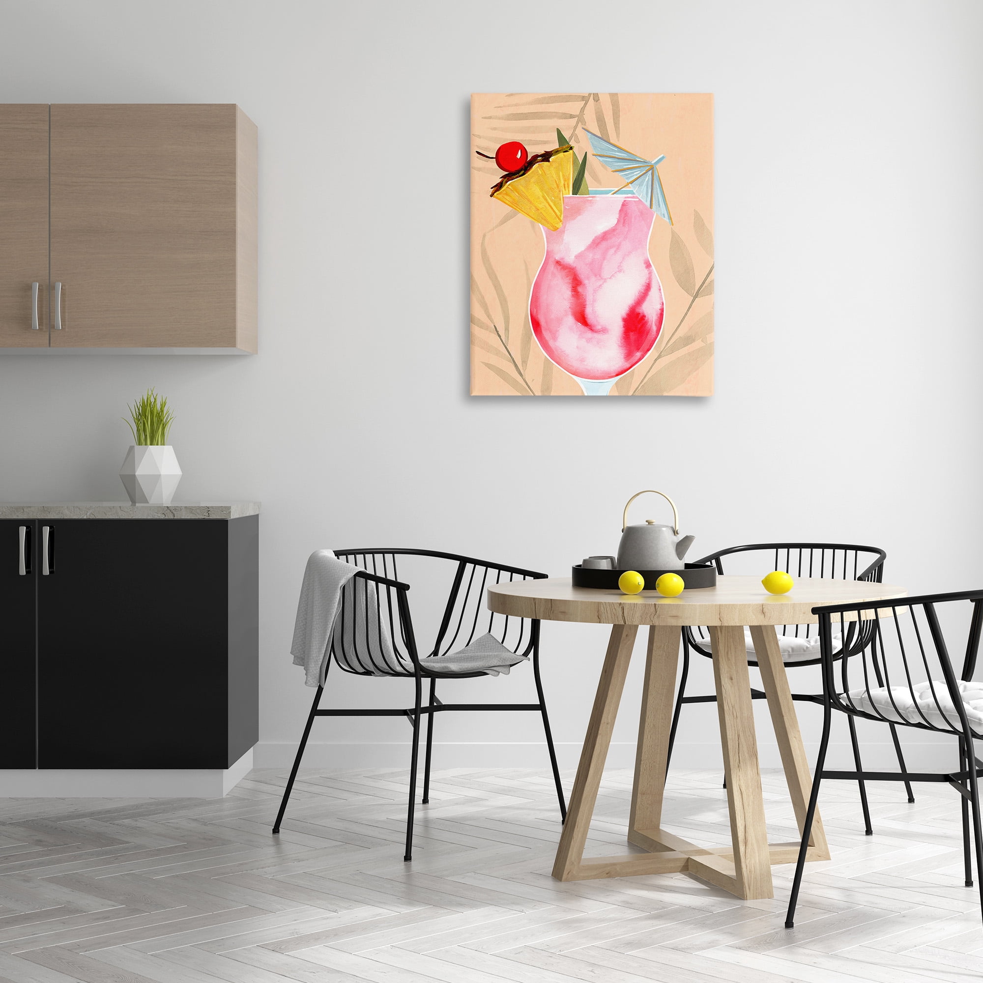 Stupell Industries Fruity Cocktail Drink Food & Beverage Painting Gallery Wrapped Canvas Art Print Wall Art, 30 x 40