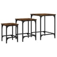 thumbnail image 5 of vidaXL Nesting Coffee Tables 3 pcs Smoked Oak Engineered Wood, 5 of 5