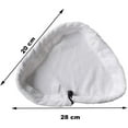 thumbnail image 2 of Steam Cleaner Pads Steam Mop Pads for Steam Cleaner Microfibre Cloths Universal Washable Triangular Microfiber Cleaning Pad Cover Washable Cloths Replacement Pads (Pack Of 8), 2 of 3