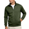 thumbnail image 4 of Mens Zip Up Sweatshirt Long Sleeve Stand Collar Plain Casual Jacket with Pockets Fall Winter Outerwear, 4 of 7