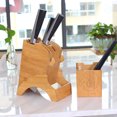 thumbnail image 5 of Multi Function Holder Kitchen Supplies Storage Rack Kitchen Tool Holder Bamboo Holder, 5 of 5