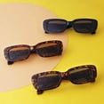 thumbnail image 4 of ibiyuan Polarized Sunglasses Women 90's Fashion Rectangle Sunglasses For Women Black Tortoise Frame Retro Sun Glasses, 4 of 7