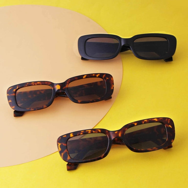 YVNAURA Rectangle Sunglasses for Women 90