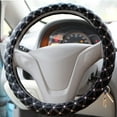 thumbnail image 6 of Tgbvmt Car Steering Wheel Cover 38CM Universal Artificial Leather Non-Slip Comfortable Soft Breathable All Season Protection for Steering Wheel Enhances Interior Decor and Driving Experience, 6 of 6