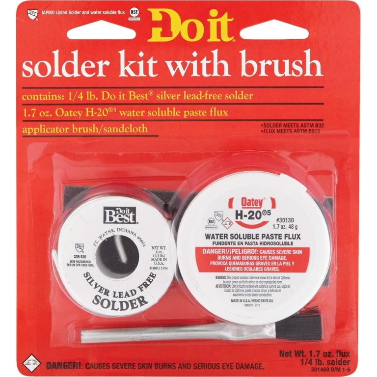 Oatey S C S 53070 Water Soluble Lead-Free Paste Flux Kit