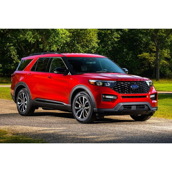 Ford Explorer ST-Line Art Wall Decor - 12x18 Inch Laminated Poster - Stunning Detail and Bold Colors