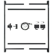 Adjust-A-Gate Black Steel Frame Gate Building Kit, 60"-96" Opening up to 5' High