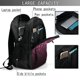 thumbnail image 4 of Fotbe Pink Glitter Sparkles A Mochila con Estampado y Puerto USB para Hombre y Mujer, Mochila Antirrobo, Mochila de Viaje, Mochila Escolar, Mochila Universitaria, 4 of 7