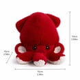 thumbnail image 3 of Octopus Plush Toy, Bright Red Super Soft Stuffed Squid Animal Doll, 1 Piece 9.8 inch Cute Fluffy Cuddly Companion, Ideal for Kids Toddlers Birthday Gift Home Nursery Decor Bedtime Play and Ocean Them, 3 of 8