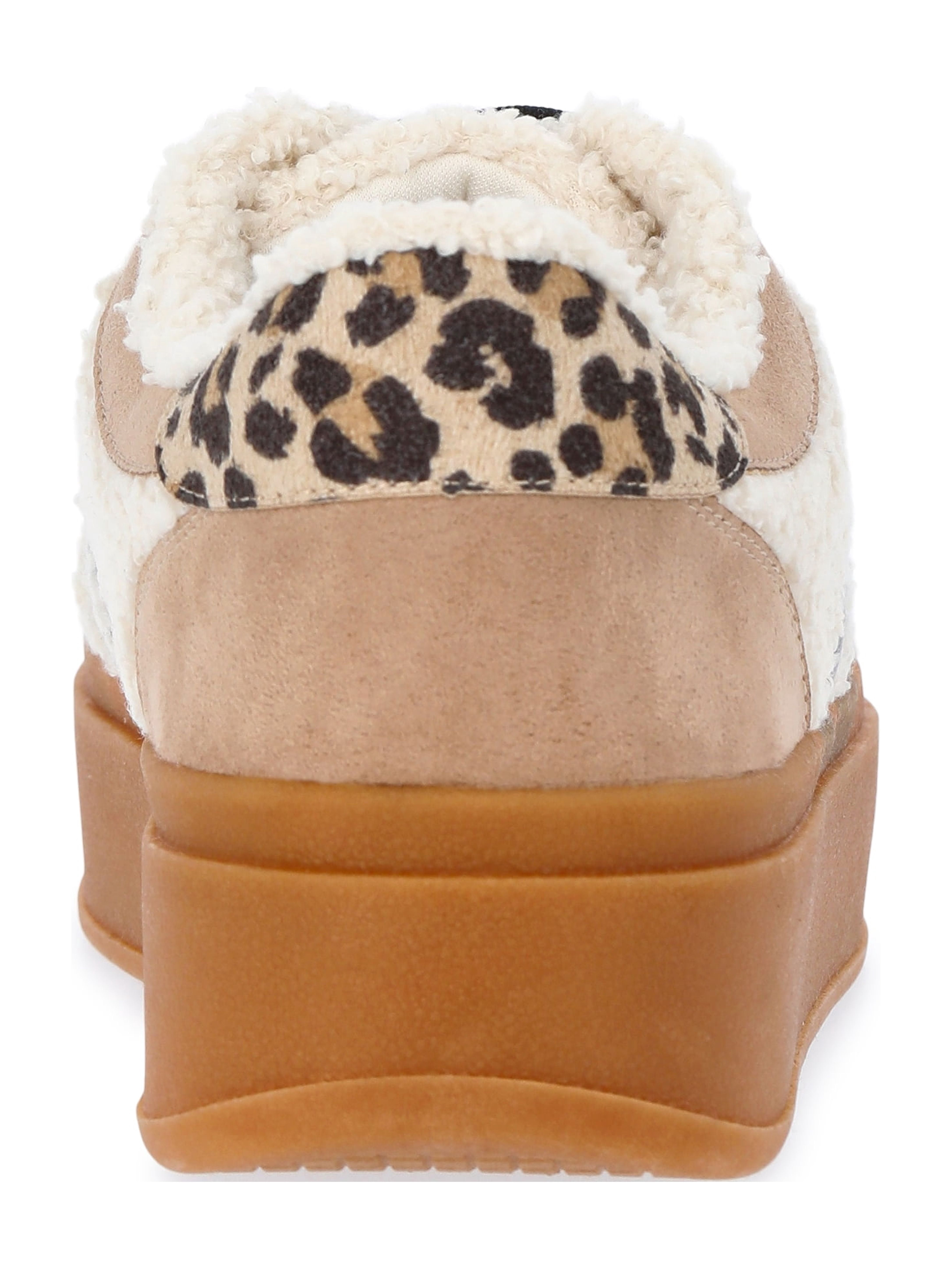 Madden NYC Women's Faux Shearling Platform Sneakers