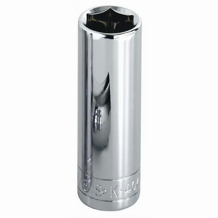 Sk Professional Tools Socket, Steel, Chrome, 1/4 in 42408