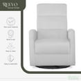 thumbnail image 2 of Evolur Reevo Swivel Glider In Misty Grey, Easy assembly, 2 of 7