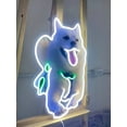 thumbnail image 3 of Glowneon American Eskimo Dog Neon Print Sign, Pet Shop Wall Decor Led, 3 of 4