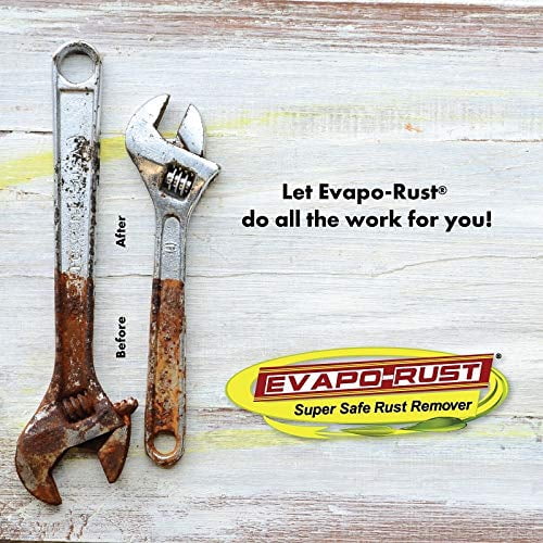 Evapo-Rust RB018K1: Rust-Block 5 Gallon Kit  Includes: Evapo-Rust 5-Gallon  Pail, Lever-Action Bucket Pump, Sprayer & Bottle, Drain Pan - JEGS