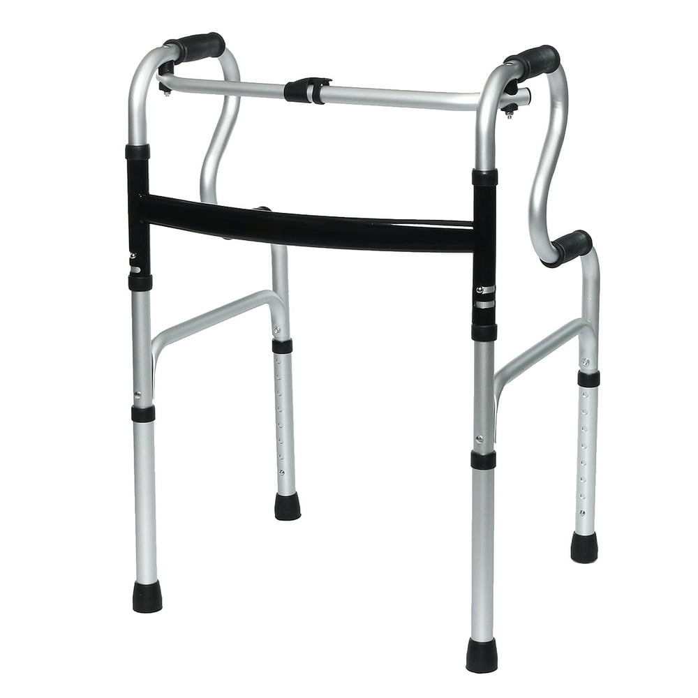 StandAssist Folding Walker,Height Adjustable Aluminum Folding Walker