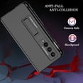 thumbnail image 5 of Compatible Samsung Galaxy Z Fold 4 5G Case with S Pen Holder Built in Screen Protector & Stand,Shockproof Protective Bumper Slim Phone Case for Samsung Z Fold 4 Case with S Pen Slot Black, 5 of 13