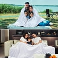 thumbnail image 4 of Sherpa Fleece King Size Blanket for Bed - Extra Warm and Heavy Thick Blankets for Winter, Super Soft 500GSM Plush Blanket, 108" X 90" White, 4 of 14