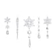thumbnail image 1 of Adornos de copos de nieve Yuarrent 18 piezas acrílico transparente, decoración de árbol de Navidad, 1 of 1
