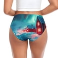 thumbnail image 3 of Womens Underwear Aurora Borealis Village Cuteness No Show Seamless Underwear for Women, Soft Stretch Women's Panties, Hipster Ladies Panties Bikini Underwear Briefs, 3 of 6