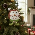 thumbnail image 3 of Northlight 9" Red and Green Glittered Shatterproof Gingerbread Boy Christmas Ornament, 3 of 3