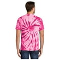 thumbnail image 2 of Port & Company Men's Tie-Dye Cotton Short Sleeve T-Shirt Pink 2X-Large, 2 of 4