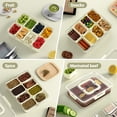 thumbnail image 3 of 2 Pack Snackle Box Containers: FOUKUS 8 Compartment Divided Serving Trays with Lids and Handles, Clear Organizers for Snacks, Parties, Holidays, Entertaining, 3 of 5