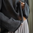 thumbnail image 6 of Women Oversized Sheer Mesh Knit Sweater Tops，Lightweight Summer Loose Long Sleeve Pullover Shirt Beach, 6 of 9