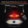 thumbnail image 2 of Dsseng Bike Turn Signals Light  100LM 5-in-1 Smart Bright Bike Rear Tail Lamp IPX2 USB Charge Waterproof Safety Cycle Night Light, 2 of 10