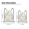 thumbnail image 2 of Kdxio Watercolor Floral A Print Drawstring Backpack Bag,Waterproof Draw String Back Sack, Gym Drawstring Bags Swim Bag For Unisex, 2 of 5