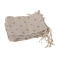 thumbnail image 2 of 10 bolsas de para , margaritas/puntos, yute, de joyería, bolsa con cordón, 2 of 8
