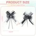 thumbnail image 2 of Large Gift Bow 28x8 Inch, 20 Pack Pull Bows for Gift Wrapping Present Wedding Valentine's Day Decoration, Black, 2 of 7
