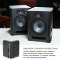 thumbnail image 5 of Uxcell 4 Pack 1.69" x 1.69" Speaker Corner Protectors, Plastic Right Angle Protector Thickening Speaker for Cabinet Guitar Amplifier Stage Speakers, Black, 5 of 6