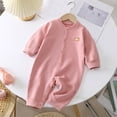 thumbnail image 2 of Coerni New Born Baby Striped Bodysuits Toddler Boneless Crawl Clothing Solid Button Romper Athletic Onesie Cutest Winter Clothes, 2 of 9
