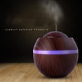 thumbnail image 3 of 500ML Mini Humidificateur Diffuseur À Ultrasons Grain De Bois Huiles D'aromathérapie Humidificateur Lampe De Parfum LED avec 7 Couleurs SPA Gratuit pour Bureau De Chambre De Yoga (A), 3 of 5